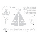 07 Adesivos Nossa Senhora Aparecida Carro Moto Maria Terço 
