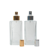 07 Vidros Retangular Quadrado 250 Ml Com Válvula Spray Luxo