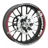 08 Logos Internos + Adesivo Friso Roda Honda Cb 250 Twister
