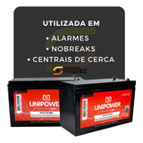 08 Bateria Unipower Selada 12 Volts 7a Alarmes Cerca Nobreak