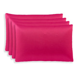 08 Fronhas De Cetim 04 Pares Macio Anti Frizz 70cmx50cm