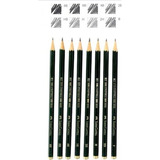 08 Lapis Graduados Faber Castell B 2b 4b 6b 8b h hb 2h