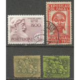 083 Sls- Lote 4 Selos- Portugal- Carimbado- 1934- 1942