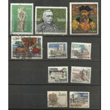 087 Sls Lote 10 Selos Portugal Carimbado 1968 1969
