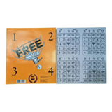 09 Blocos Cartela De Bingo Free 4x1 100fls 18x20cm