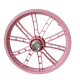 1- Roda Traseira Aro 14 Para Bike Nathor Rosa Bebê S/ Eixo