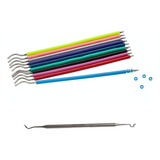 1.000 Borrachinhas Aparelho (10 Cores) + Aplicador De Metal