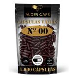 1.000 Cápsulas De Gelatina Vinho Nº 00 (1.000mg) Sabor Cor Vinho