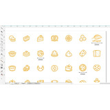 1.000 Papel Acoplado 50x60 Bakery Bolo Doce Salgado Lanche