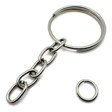 1.000 Pçs Argolas Para Chaveiro C/ Corrente - 22mm Niquel