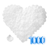 1.000 Pétalas De Rosas Artificiais Branco Brancas Seda Noiva
