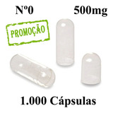 1 000 Cápsulas Vazias De Gelatina Incolor N 0 500mg 