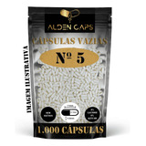 1 000 Cápsulas Vazias De Gelatina N 5 60mg 