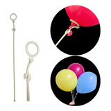 1 000 Suporte Vareta Pega Balão Bexiga Argola Prático 33 Cm
