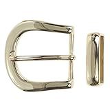 1 1 4 32 Mm Conjunto De Fivela De Cinto De Ferradura De Pino único Sem Níquel Dourado One Size