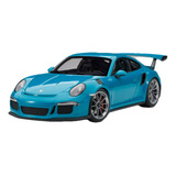1 18 Autoart Porsche 911 991 Gt3 Rs Miami Blue Raro