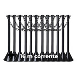 1 2 Pedestal Separador De Fila 16mt Corrente Elo Pequeno