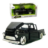 1 24 Jada Chevy Stepside 1955 Marta Rocha Preta Barateiromin