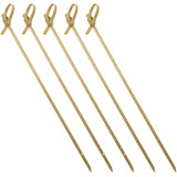 1.250 Espetos De Bambu Knotted Stick Nozinho 15cm
