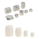 1 35 Escala Mini Slodier Alimento Fornece Modelo De Barril