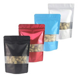 1 50 Bolsas Stand Window Up Bags 500 Gramas Várias Cores