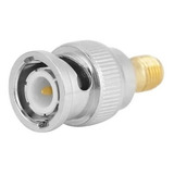 1 Adaptador Bnc Macho X Sma Fêmea Rf Conector 50ohms P/ Ht