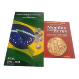 1 Álbum Moedas 1994-2031 + 1 Catálogo Erros Em Moedas