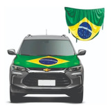 1 Bandeira Do Brasil Oficial Top Para Capô De Carro 110x150