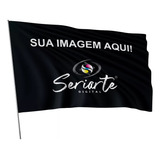 1 Bandeira Personalizada Dupla Face 130x70cm 