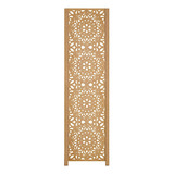 1 Biombo Folha Mandala Ripado Divisor Ambiente Madeira M1