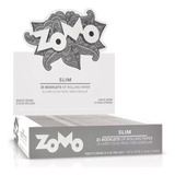 1 Caixa Seda Zomo Prata Slim Com 25 Livretos Tabacaria Sedas