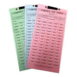 1 Cartela Folha Rif 25 50 100 200 Nomes Numeros Sort Bichonf