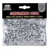 1 Confete Para Balao Cake Prata / Balloon / Bobo 25gr 