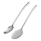 1 Escumadeira + 1 Colher Arroz Inox Curve Hercules Servir