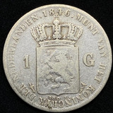 1 Gulden De Prata 1846 Holanda