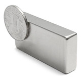 1 Imã De Neodímio Bloco 50mm X 20mm X 10mm N35 50x20x10mm