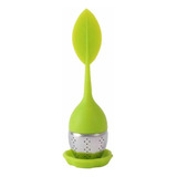 1 Infuso Para Chá Flor De Silicone Cores A Cor Verde