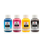 1 Kit C/4 Tintas Genesis Para Sublimação Frasco C/ 100ml. Tinta Preto
