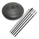 1 Kit Varetas P/ Wind Banner Fibra De Vidro 3 Metros + Base
