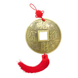 1 Medalhão Pendulo Fengshui Moeda Chinesa