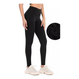 1 Meia Calça Legging Lã Felpudo Térmica Feminina Sem Pé Inve
