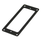 1 Moldura Reta Metal Captador Mini Humbucker Preto Bk
