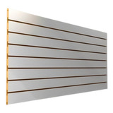 1 Painel Canaletado Branco Mdf 0,60 X 1,20 (3 Polegadas) Top