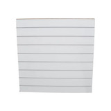 1 Painel Canaletado Mdf Branco 90x90 + 20 Ganchos 20cm