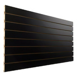 1 Painel Canaletado Preto Mdf 0,61 X 1,22 (3 Polegadas) Top