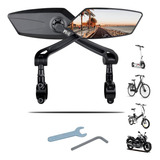 1 Par De Espelho Retrovisor De Bicicleta Grande Angular Hd