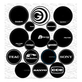 1 Par De Feltro Dj Marcas Vintage 7 10 12 Polegadas Antigo