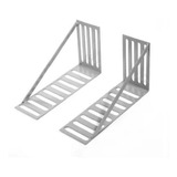 1 Par De Frame Suporte Cinza Para Cabeceira Cama Box Ou Baú