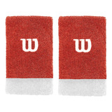 1 Par De Munhequeira Bordado W Absorve Transpiração Wilson