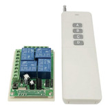 1 Pc 12v 4channel Wireless Relay Switch Com 4 Botões De